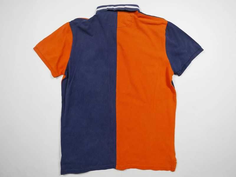 Koszulka Polo Ralph Lauren Unikat Herb Rugby Dwukolor L