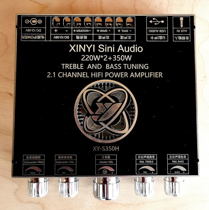 Wzmacniacz klasy D. Bluetotoh 2.1. Bardzo duża moc.