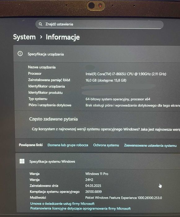 Lenovo ThinkPad T490s i7-8665U 16 GB RAM 256 GB Windows 11 Pro