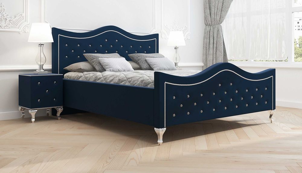 Łóżko tapicerowane  LUDWIK 120x200, 140x200, 160x200, 180x200, 200x200