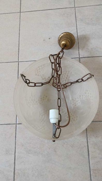 Plafon e candeeiro tecto Latão Vintage