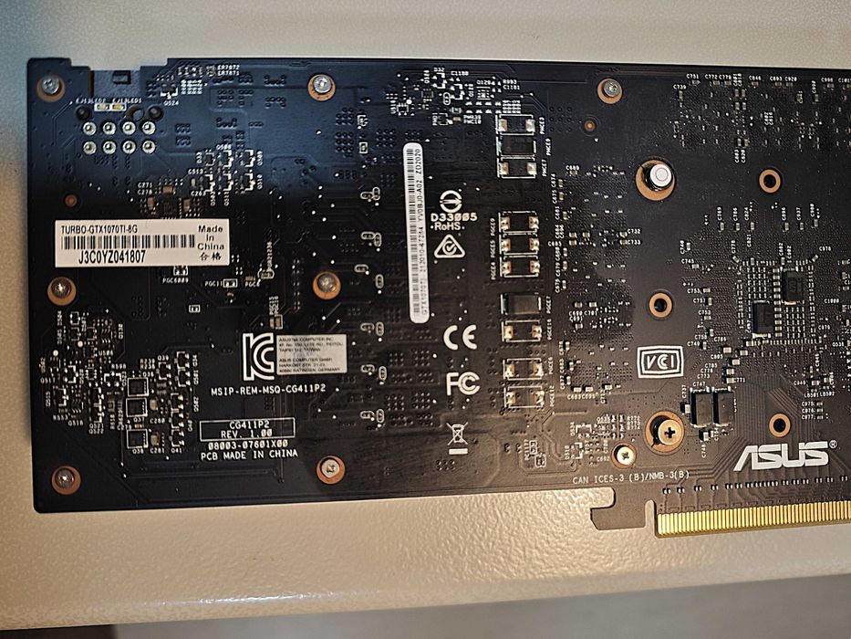 Placa Gráfica ASUS Turbo GeForce GTX 1070 Ti 8GB - Blower Style