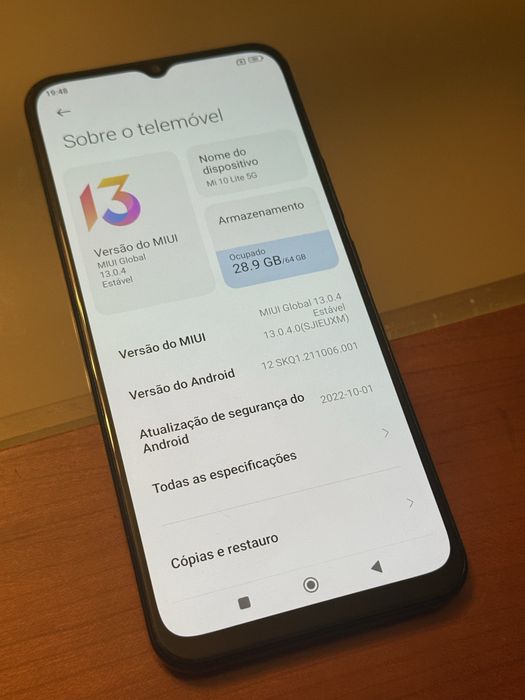 Xiaomi Mi 10 lite 5G impecável bateria nova