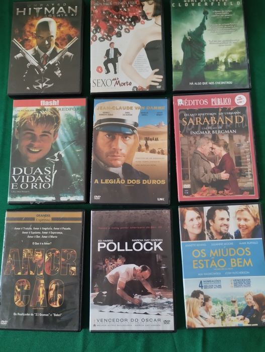 Vários Filmes para venda em DVD