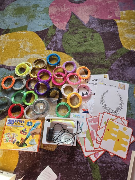 Новая 3D ручка с пластиком