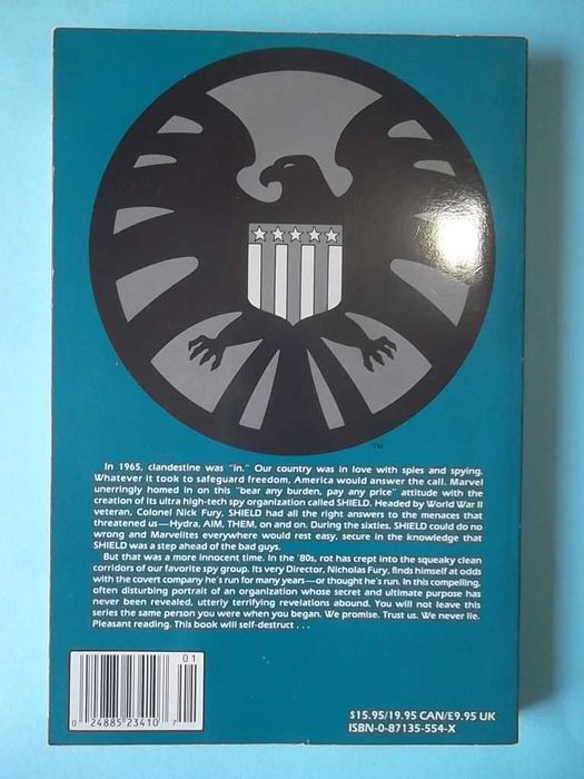 Nick Fury vs. S.H.I.E.L.D. - TPB Marvel Comics.
