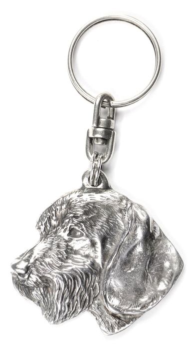 Jamnik szorstkowłosy III brelok do kluczy posrebrzany Art-Dog
