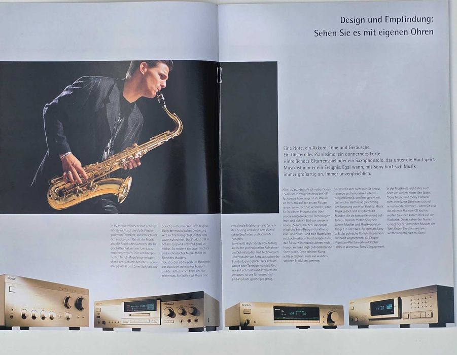 katalog/prospekt SONY ES - High End HiFi Komponenten 1995/199
