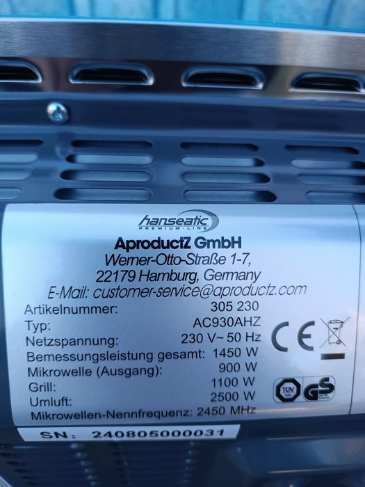 Kuchenka mikrofalowa Hanseatic