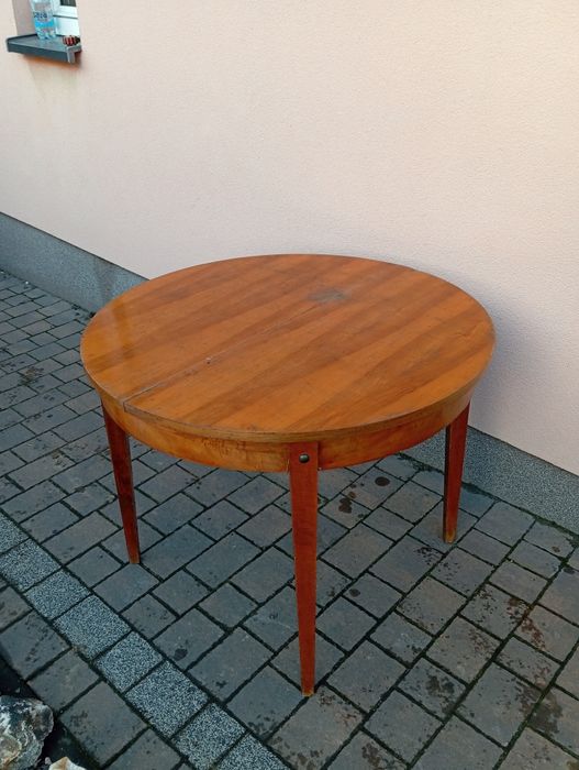 Stół okragły PRL Transport