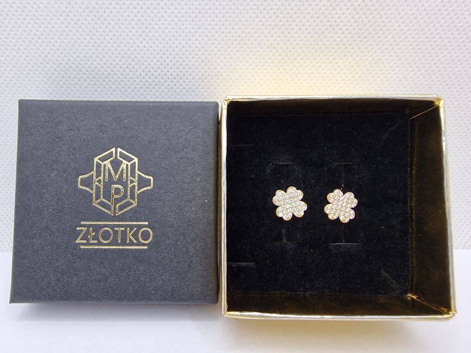 Kolczyki sztyfty złoto 585 14k