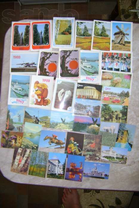 Коллекция календариков 263 шт.