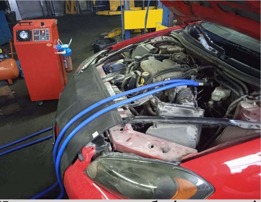 Промивка радіатора пічки авто.