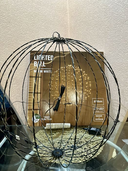 Лед гірлянда  куля 50 см