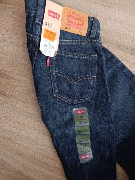 Spodnie Levis 514- Slim Straight Fit 5-6 lat rozmiar 110-116