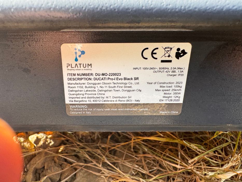 Hulajnoga elektryczna Ducati Pro 1 Evo