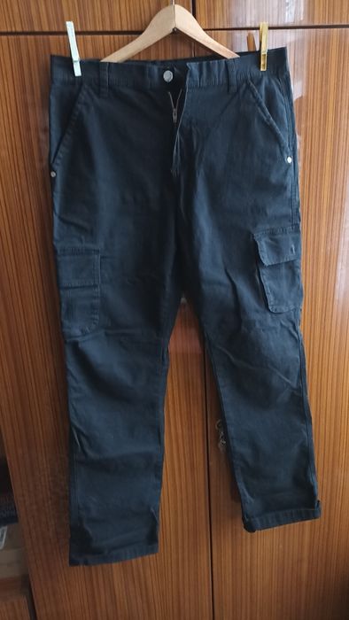 Spodnie męskie bojówki TXM czarne rozm. 31. M