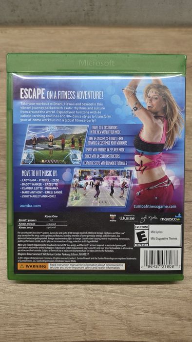 Microsoft Xbox Kinect + gra Zumba Fitness World Party