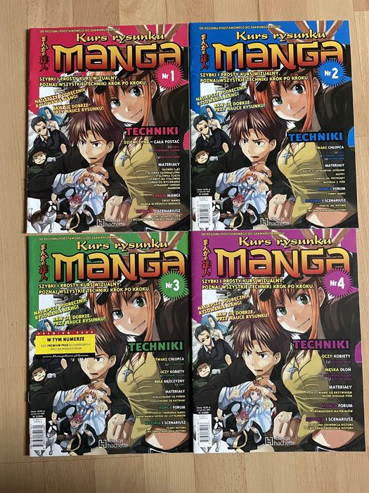 Kurs rysunku manga 1-4