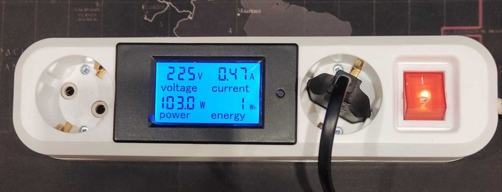 Medidor tensão corrente AC 220v 80-260V 20a Amperimetro Voltimetro NOV