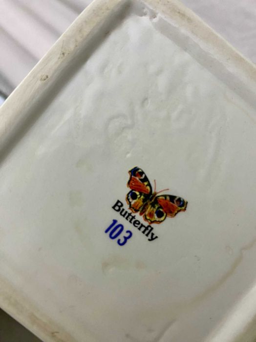 Jarra Quadrada "Butterfly 103" - The Leonardo Collection - Pavão