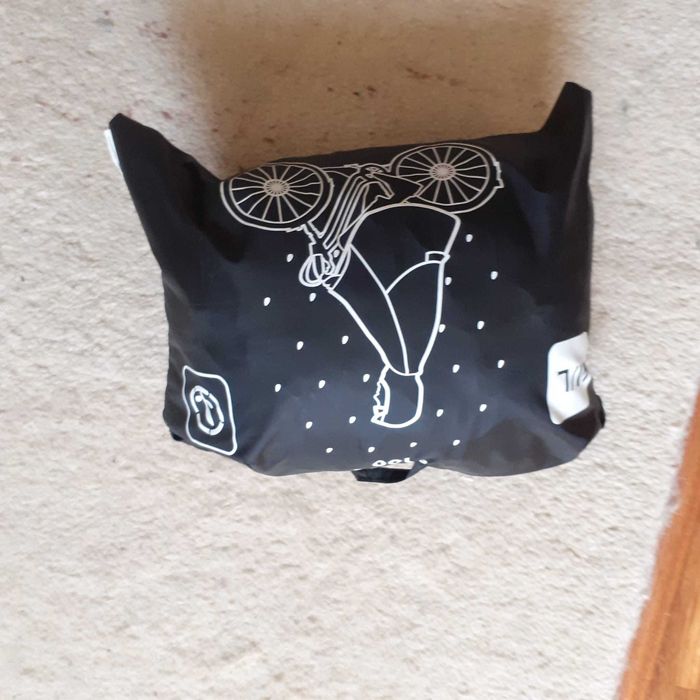 Poncho de bicicleta de cidade ELOPS 100 PRETO M/L