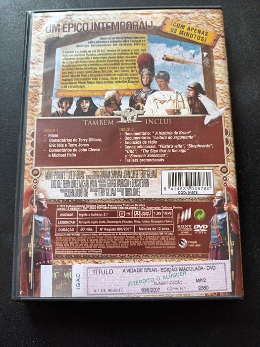 Monty Python - A Vida de Brian - 2 DVD Edição Imaculada 1979