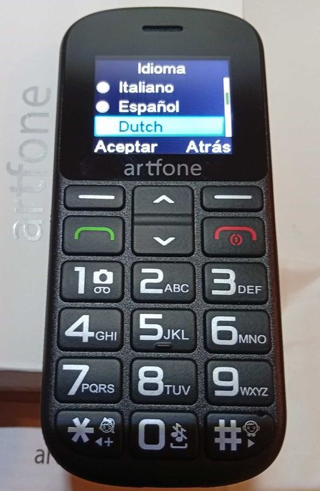 Telemóvel teclas grandes, sénior, Artfone