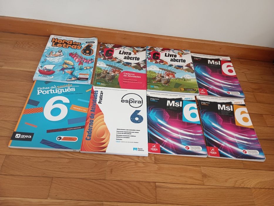 Livros/cadernos de fichas/ actividades 6ºano