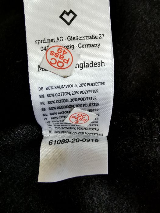 Утеплене худі spreadsheet, Німеччина