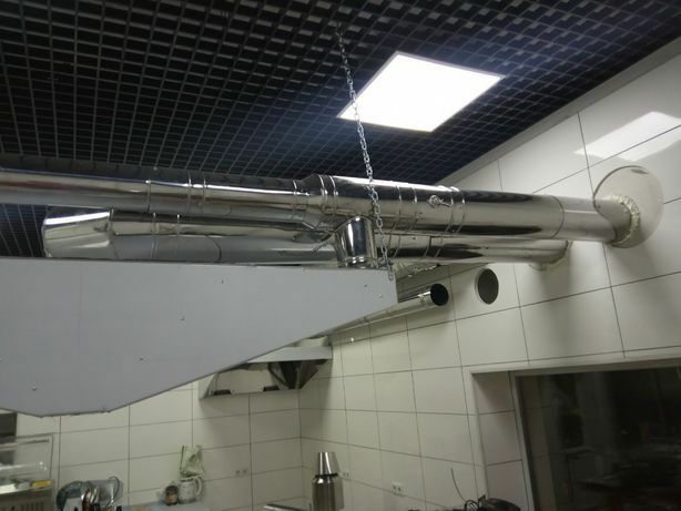Монтаж, димоход, вентиляции, дымоход, димохід, сендвіч труба