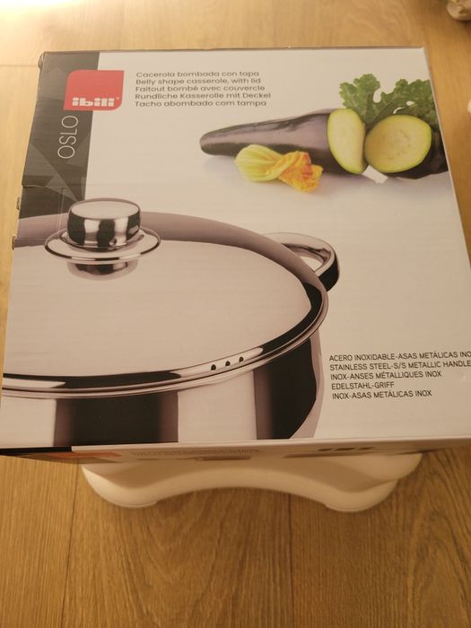 Panela Ibili Oslo 20 cm com tampa – Nova