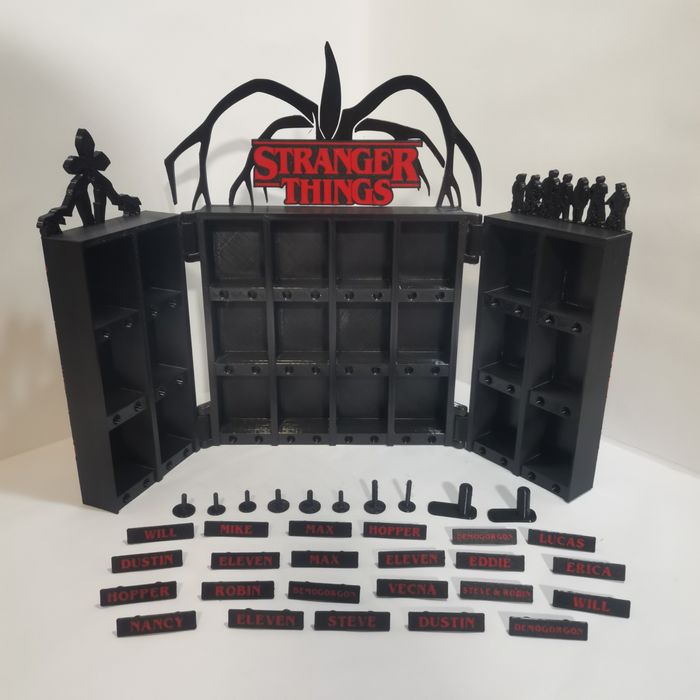 Підставка для фігурок Stranger Things (Дивні дива) | Органайзер | 3D друк