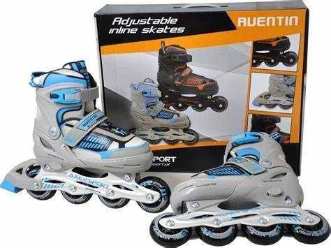 Rolki regulowane dziecięce aventin szaro-niebieskie rozmiar 31-34