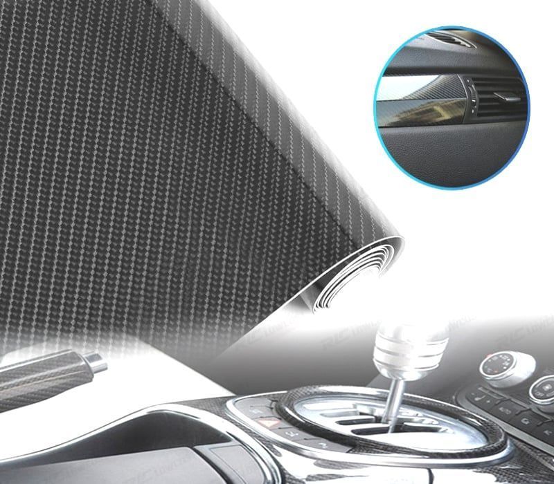 ROLO DE PELICULA DE CARBONO 5D PRETO BRILHANTE