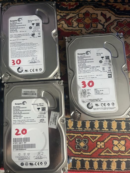 Dyski HDD Seagate Western Digital