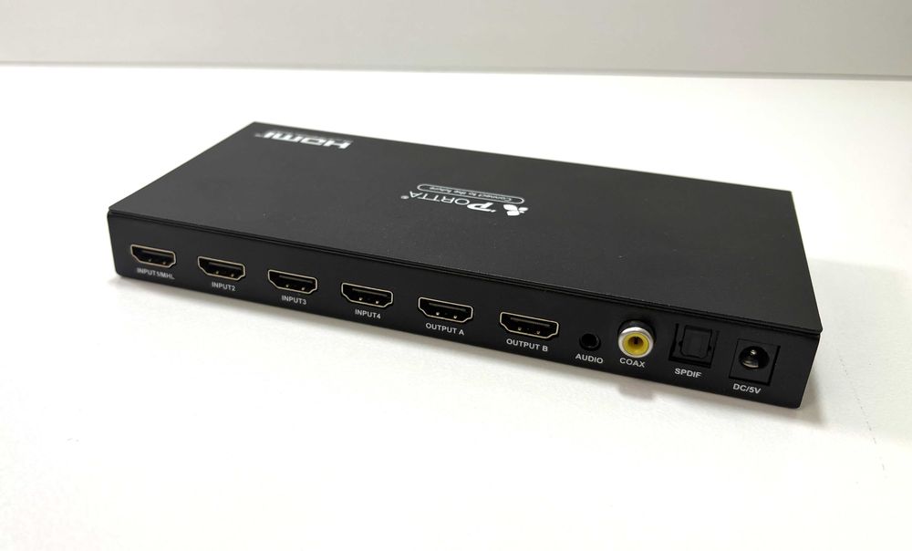 Portta Przełącznik 4x2 HDMI Matrix 4K 3D