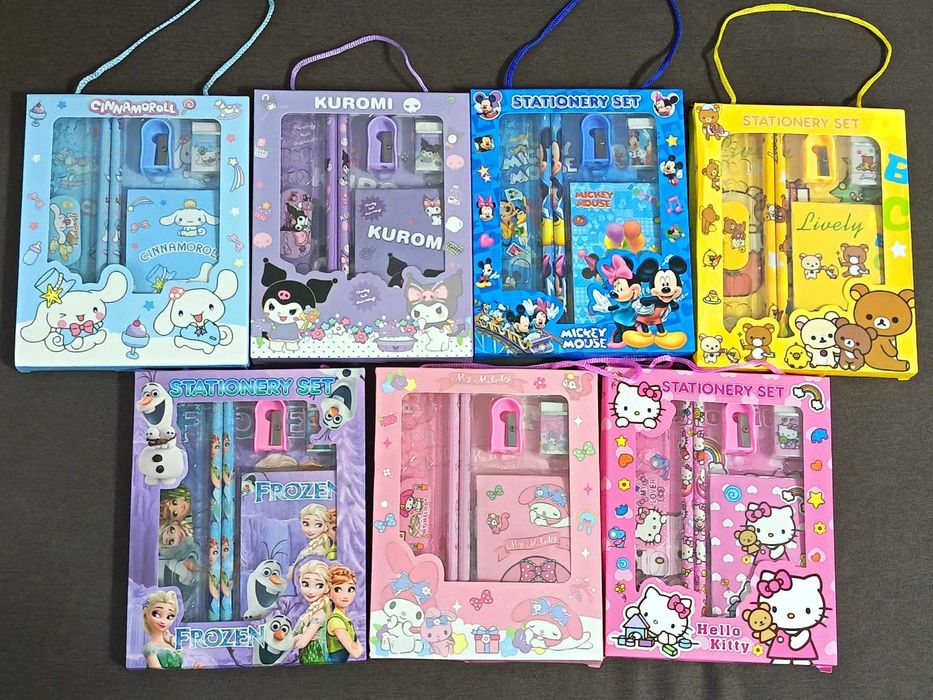 Conjunto de artigos de papelaria (1 caixa)