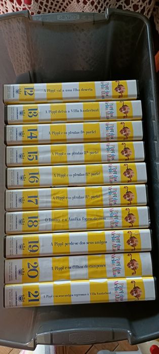Coleção 21 vhs Pipi das meias altas