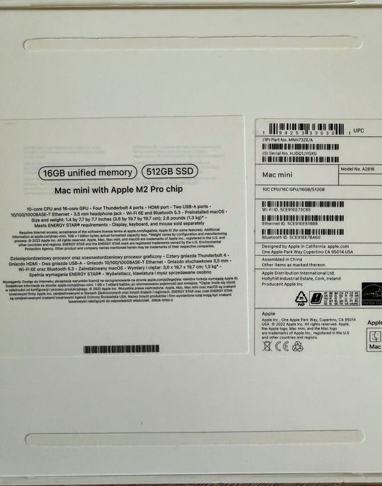 Apple Mac mini M2 Pro – 16 GB RAM