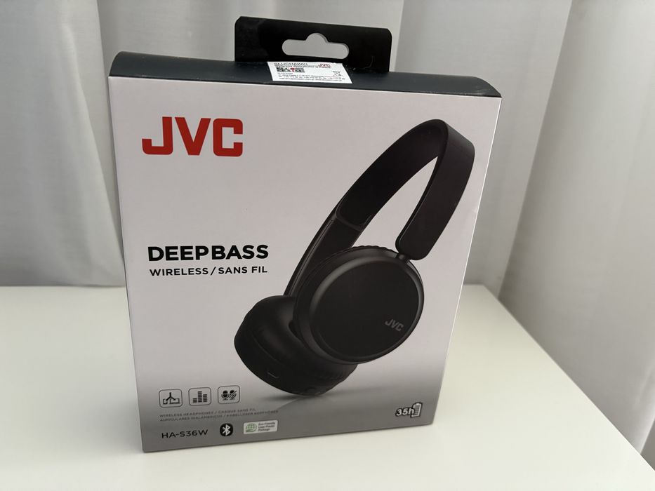 Słuchawki bezprzewodowe nauszne JVC, HA-S6W-BU