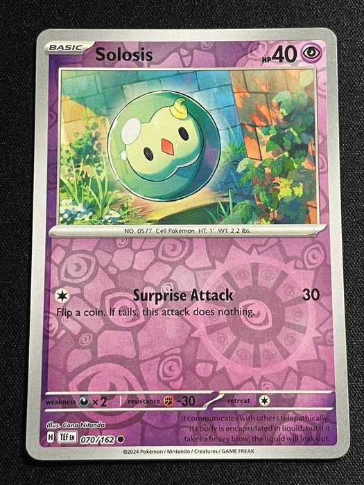 Carta Pokémon Solosis 70/162 Temporal Forces