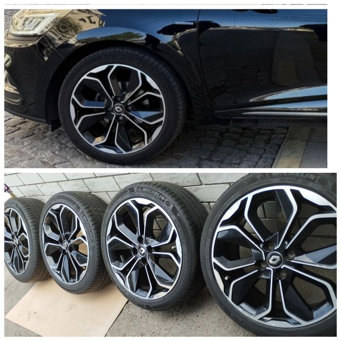 R17 4 100 диски Renault original  с шинами Michelin.