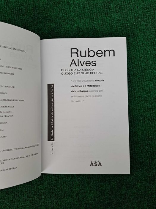 Filosofia da Ciência - O Jogo e as suas regras - Rubem Alves