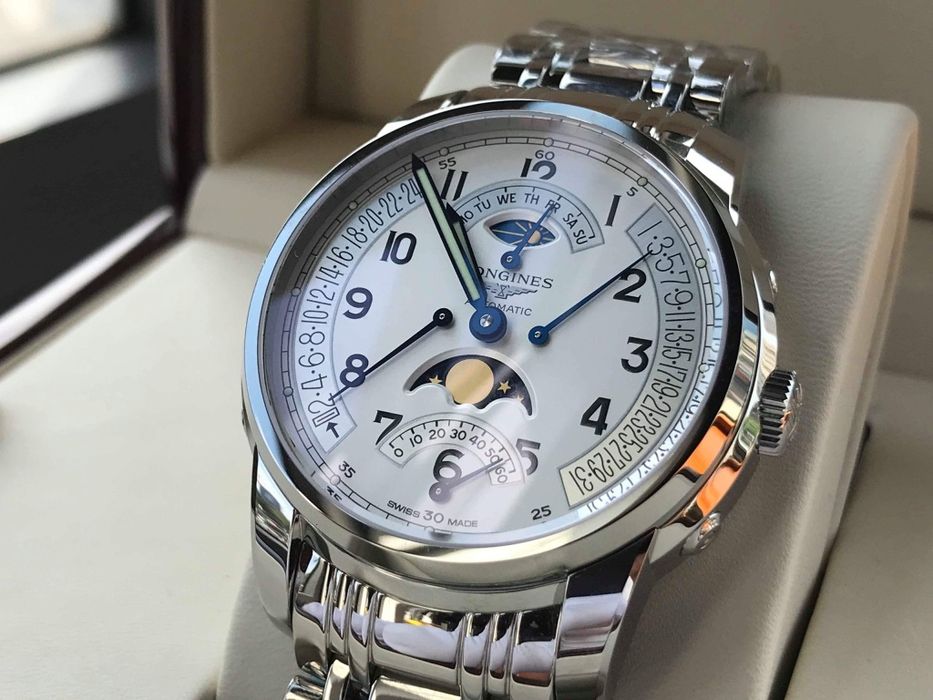 * jak nowy* LONGINES Moonphase Retrograde St. Imier (limitowana edycja)