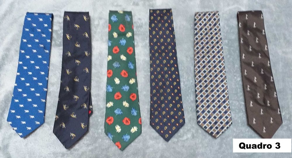 Gravatas impecáveis, marcas de qualidade