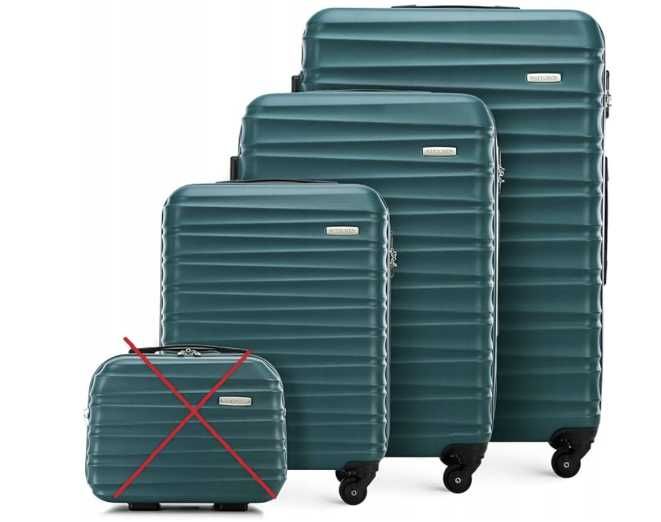 WITTCHEN zestaw walizek ABS zielony AS5857