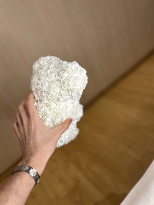 Ведмедик з троянд (Rose Bear) подарунок 14 лютого для дівчини квіти