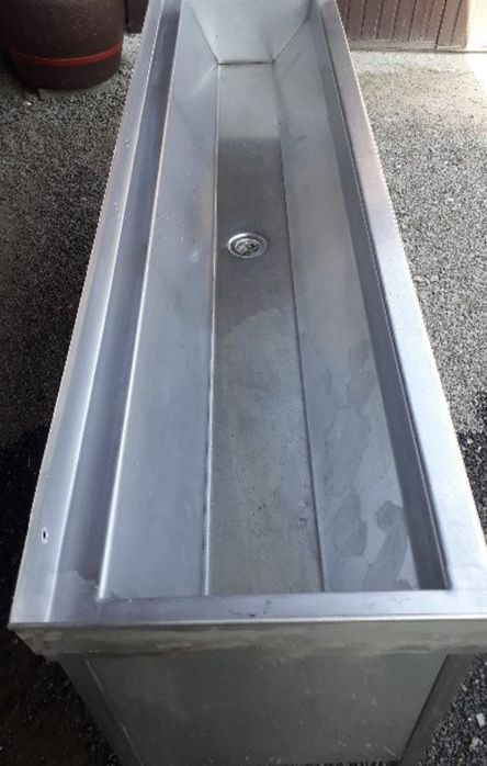 Umywalka Gastronomiczna ze stali nierdzewnej 180cm Nierdzewka 3 stanow