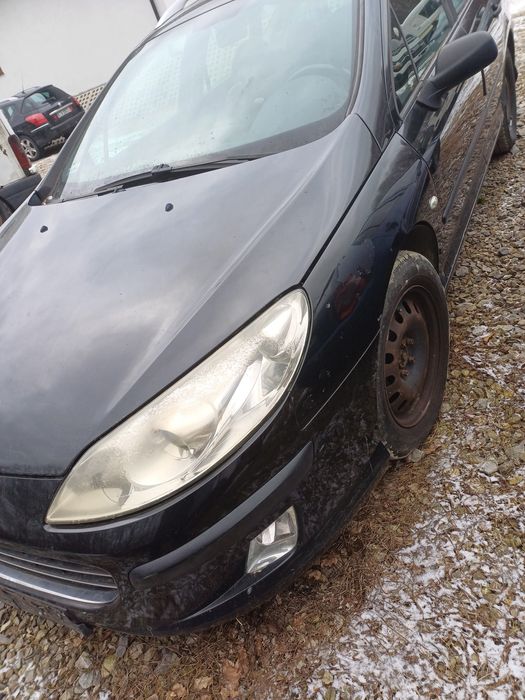 Przód peugeot 407 czarny EXLD 2.0hdi 2004r